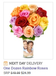 Design your own vase with a photo, delivered with flowers.